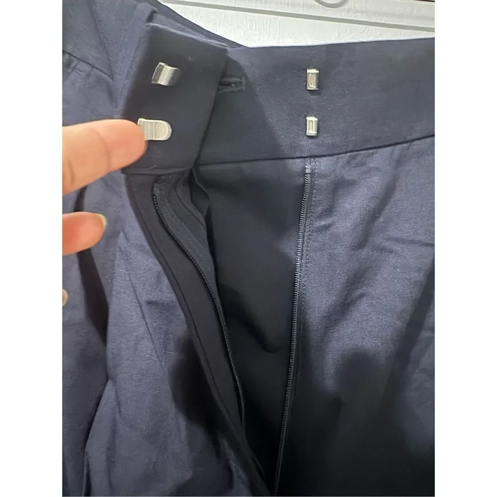 COS NWT blue wide leg linen cotton blend pants 14